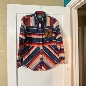Tasha Polizzi Multicolor Striped Button-Up Shirt